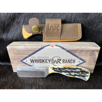 Whiskey Bent Whiskey Ranch Burnt Bone Bullcutter Knife
