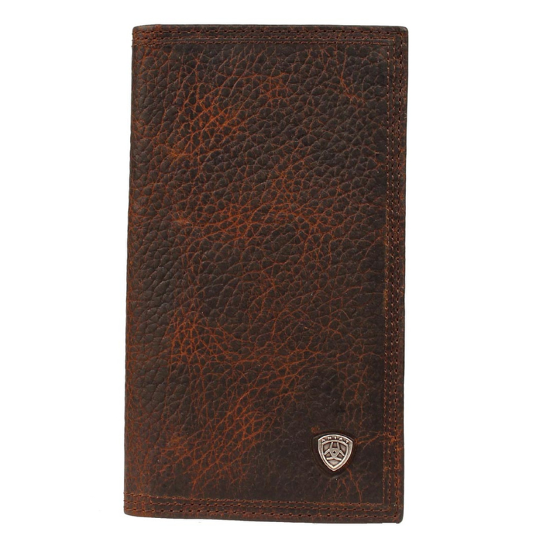 Ariat Ariat Brown Rowdy Logo Concho Rodeo Wallet