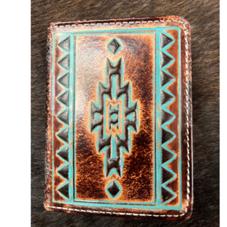 Ariat Ariat Turquoise Outline Southwestern Pattern Bifold Flipcase
