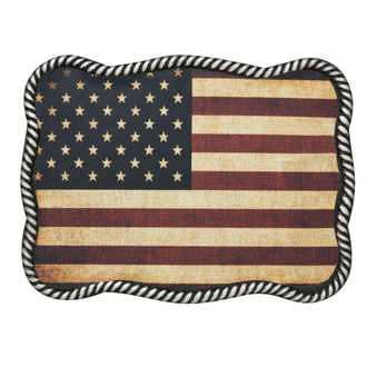 Nocona Nocona Rectangle American Flag Buckle