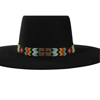 Twister Twister Beaded Cross Hat Band
