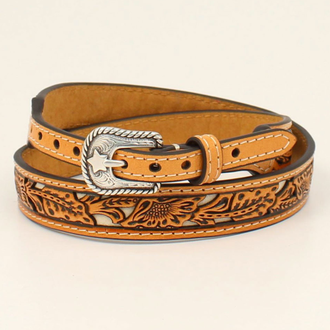 Twister Twister Floral Tooled Underlay Hat Band