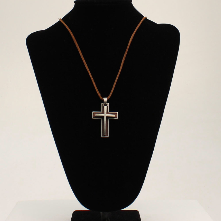 Twister Twister Rope Double Cross Necklace