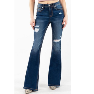 Miss Me Miss Me High-Rise Flare