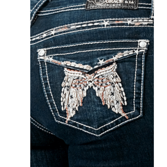 Grace in LA Grace In LA Boot Cut Easy Fit - Wing Pocket