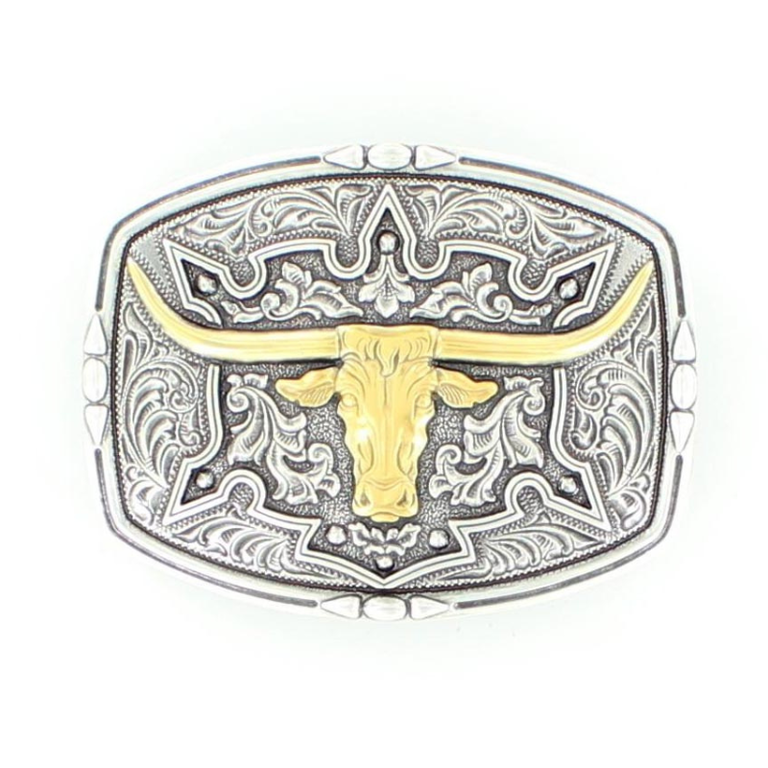 Nocona Nocona Longhorn Rectangle Buckle