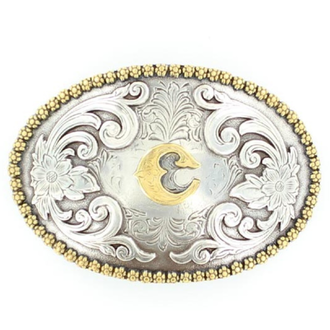 Nocona Nocona Oval Initial Buckle - C