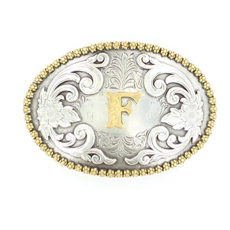 Nocona Nocona Oval Initial Buckle - F