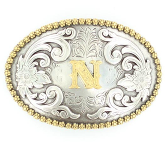 Nocona Nocona Oval Initial Buckle - N