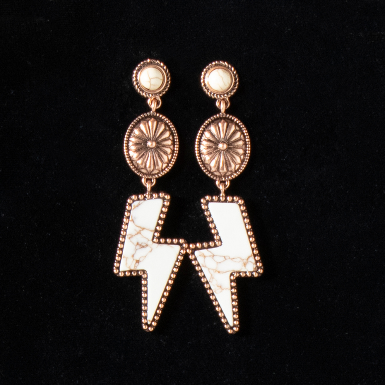 Silver Strike Silver Strike Lightning Bolt Dangle Earrings