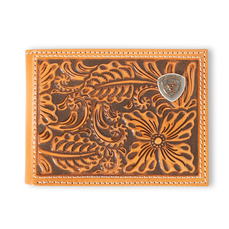 Ariat Ariat Floral Embossed Logo Bifold Wallet