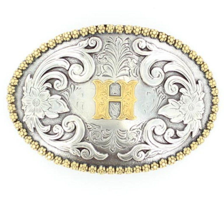 Nocona Nocona Oval Initial Buckle - H