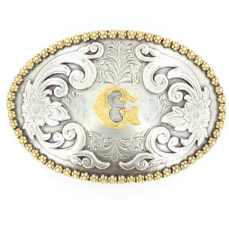 Nocona Nocona Oval Initial Buckle - G