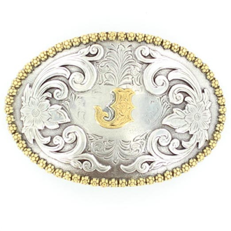 Nocona Nocona Oval Initial Buckle - J