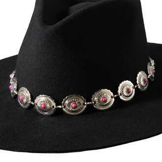 3D 3D Chain Concho Stone Pink Hat Band
