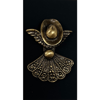 Austin Accent Austin Accent Western Hat With Angel Hat Pin - Gold