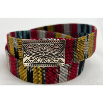 Austin Accent Austin Accent Tapestry With Side Concho Hat Band - Turquoise/Rust