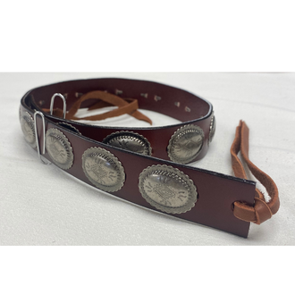 Austin Accent Austin Accent Leather With Conchos Hat Band - Brown
