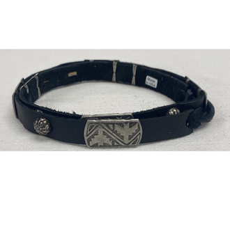 Austin Accent Austin Accent Leather With Rectangular Concho Tie - Black - USA Made