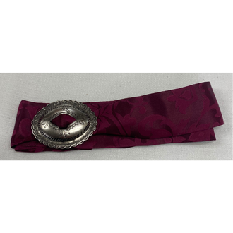 Austin Accent Austin Accent Silk Jaquard With Concho Hat Band - Dark Pink