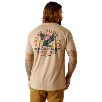 Ariat Ariat Flying Eagle Tshirt - Oatmeal Heather