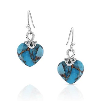 Montana Silversmiths Montana Silversmiths Untamable Heart Of Stone Earrings