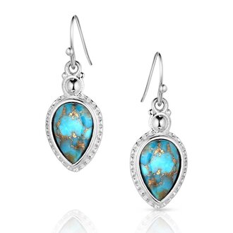 Montana Silversmiths Montana Silversmiths Expression Of The West Turquoise Earrings