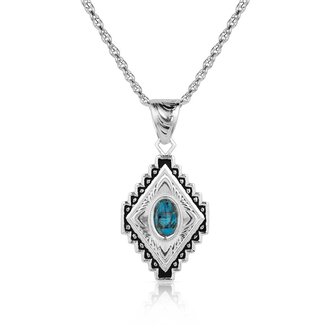 Montana Silversmiths Montana Silversmiths Diamond Of The West Turquoise Necklace