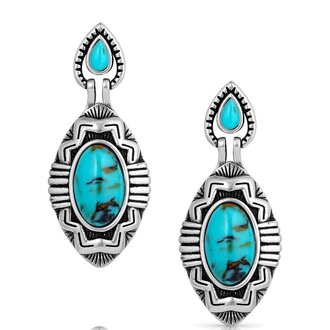 Montana Silversmiths Montana Silversmiths Blue Mesa Turquoise Earrings