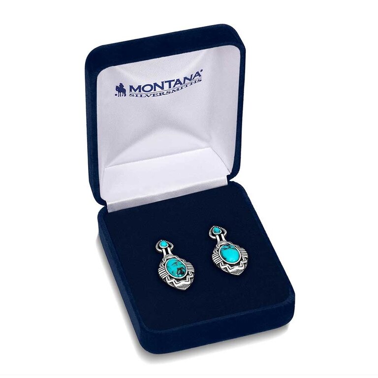 Montana Silversmiths Montana Silversmiths Blue Mesa Turquoise Earrings