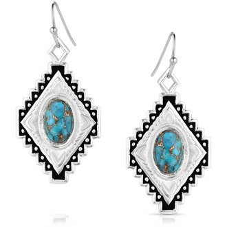 Montana Silversmiths Montana Silversmiths Diamond Of The West Earrings