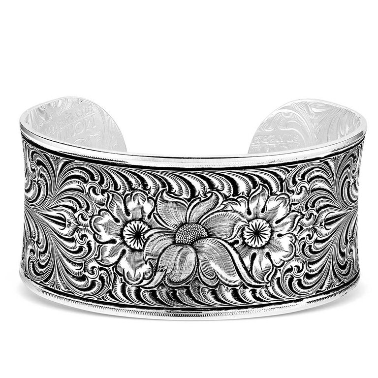 Montana Silversmiths Montana Silversmiths Wildflower Impressions Silver Cuff