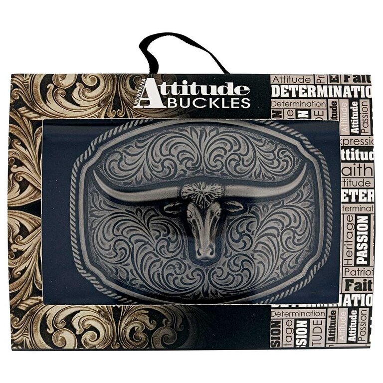 Montana Silversmiths Montana Silversmiths Longhorn Soul Attitude Buckle
