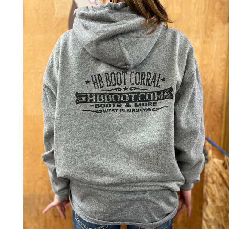 HB Boot Corral HB Boot Corral Hoodie - Grey
