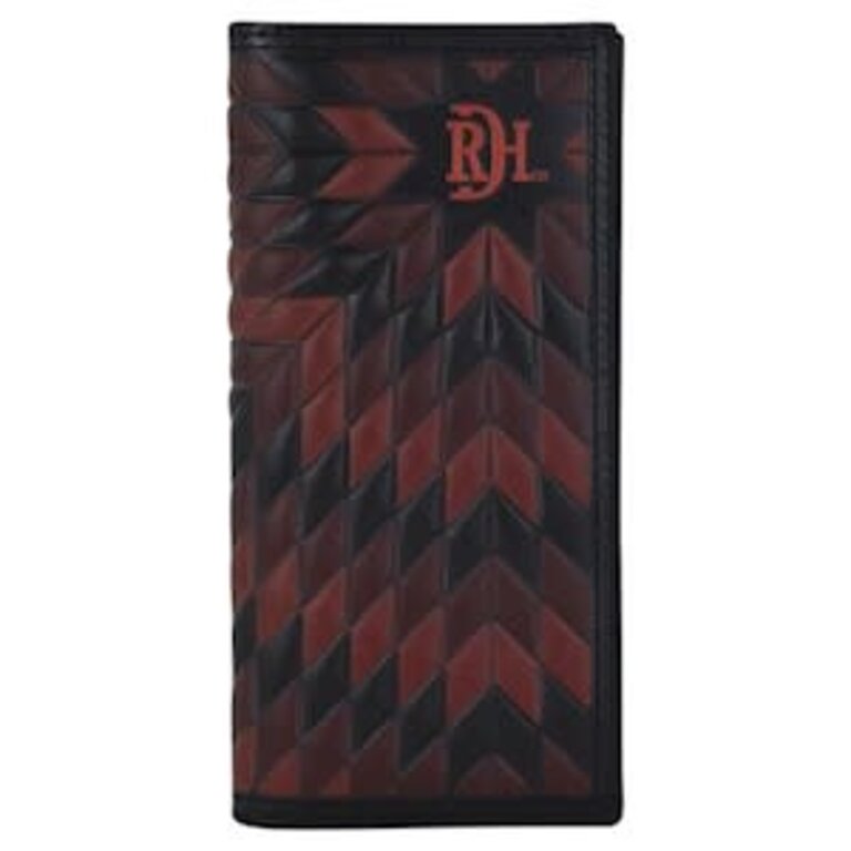 Red Dirt Hat Co Red Dirt Hat Co Rodeo Wallet - Black/Wine And Claret Morning Star