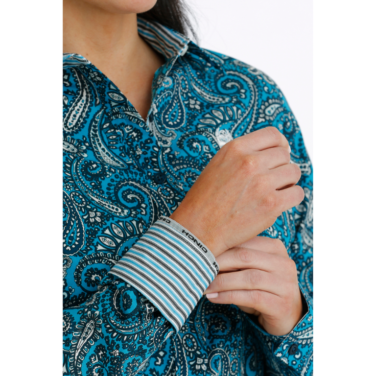 Cinch Cinch L/S Shirt - Blue Paisley