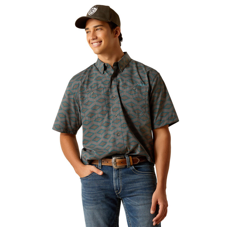 Ariat Ariat 360 Airflow S/S Shirt - Grey