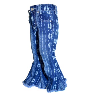 Cowgirl Hardware Cowgirl Hardware All Over Aztec Bell Bottoms