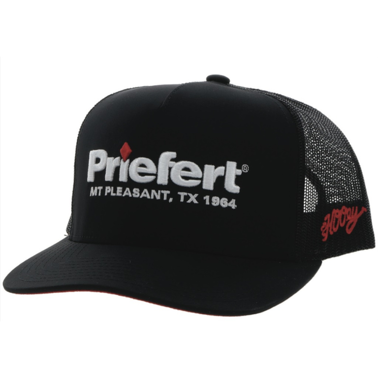 Hooey Priefert Black/Red Cap
