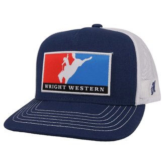 Hooey Hooey Wright Western Cap - Navy/White