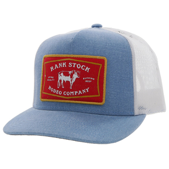 Hooey Hooey Rank Stock Cap - Denim/White