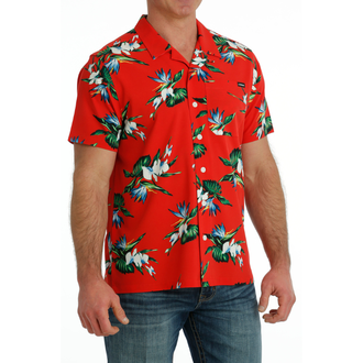 Cinch Cinch Floral Camp S/S Shirt