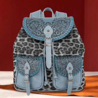 Montana West Tooled Collection Backpack - Blue
