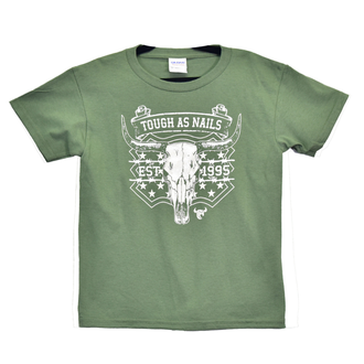 Cowboy Hardware Cowboy Hardware Tough As Nails Tshirt - Military Green - Youth