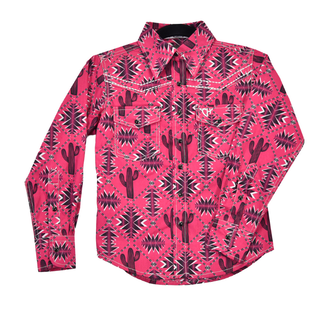 Cowgirl Hardware Cowgirl Hardware L/S Snap Shirt - Berry