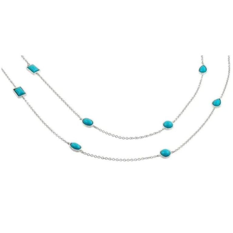 Kelly Herd Kelly Herd 2 Strand Turquoise Stone Pendant Necklace