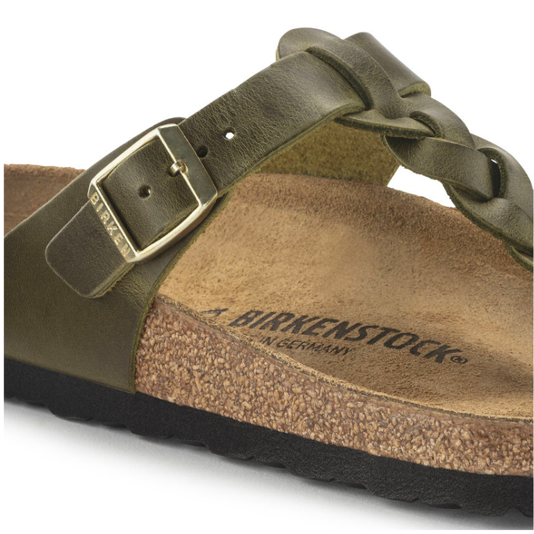 Birkenstock Birkenstock Gizeh Oiled Leather - Olive Green