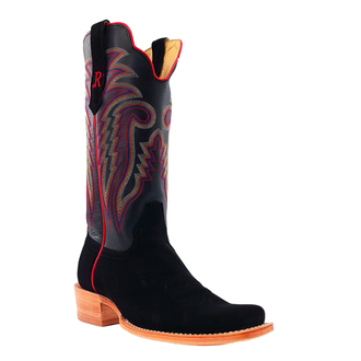 R Watson R Watson Roughout Western Boot - Black