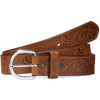 Justin Justin Western Scroll Tooled Belt