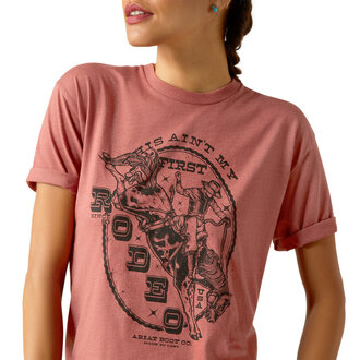 Ariat Ariat Rodeo First S/S Tshirt - Red Clay Heather
